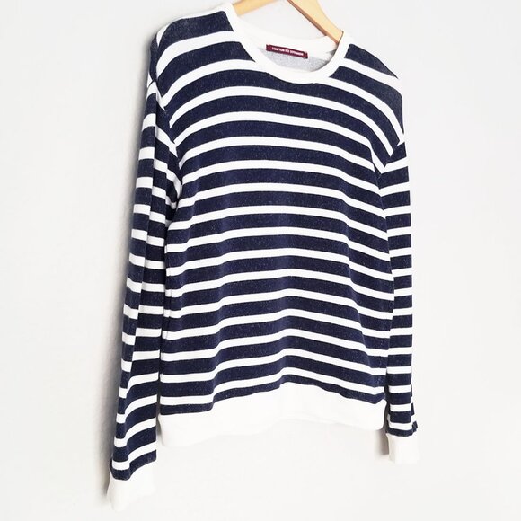 Comptoir Des Cotonniers  Striped Crewneck Pullover Jumper Sweatshirt XS Cotton - Picture 14 of 14